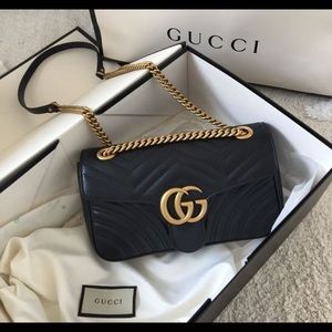 GG Marmont small matelassé shoulder bag